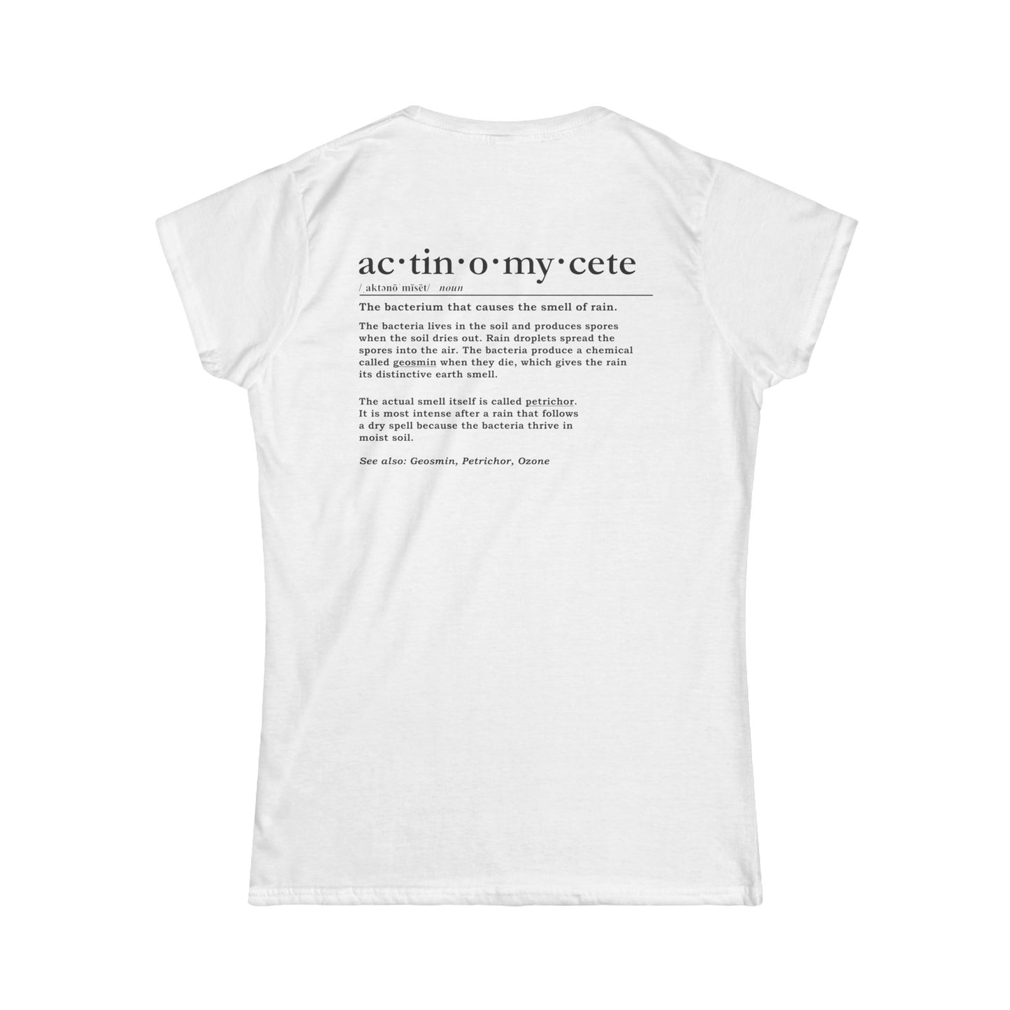 Women's Tee - Actinomycetes Dictionary Definition T-Shirt