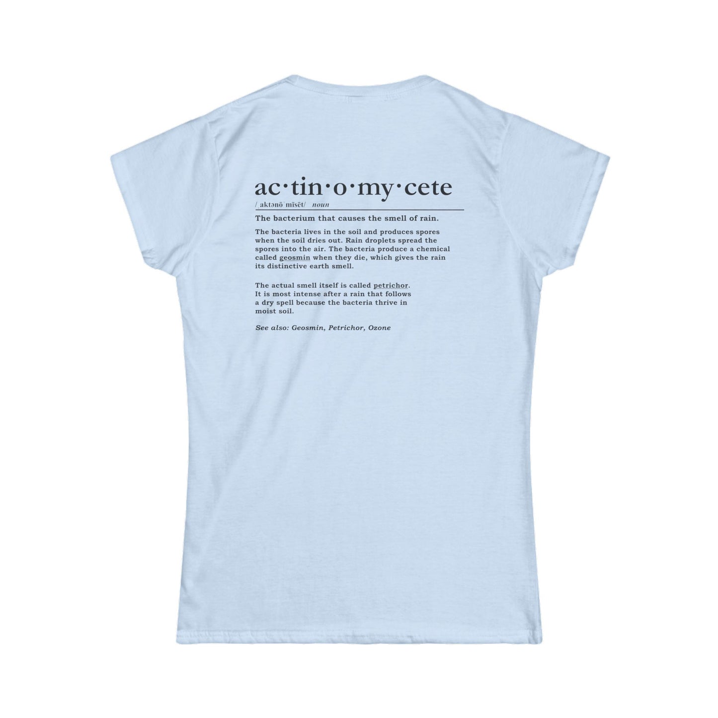 Women's Tee - Actinomycetes Dictionary Definition T-Shirt