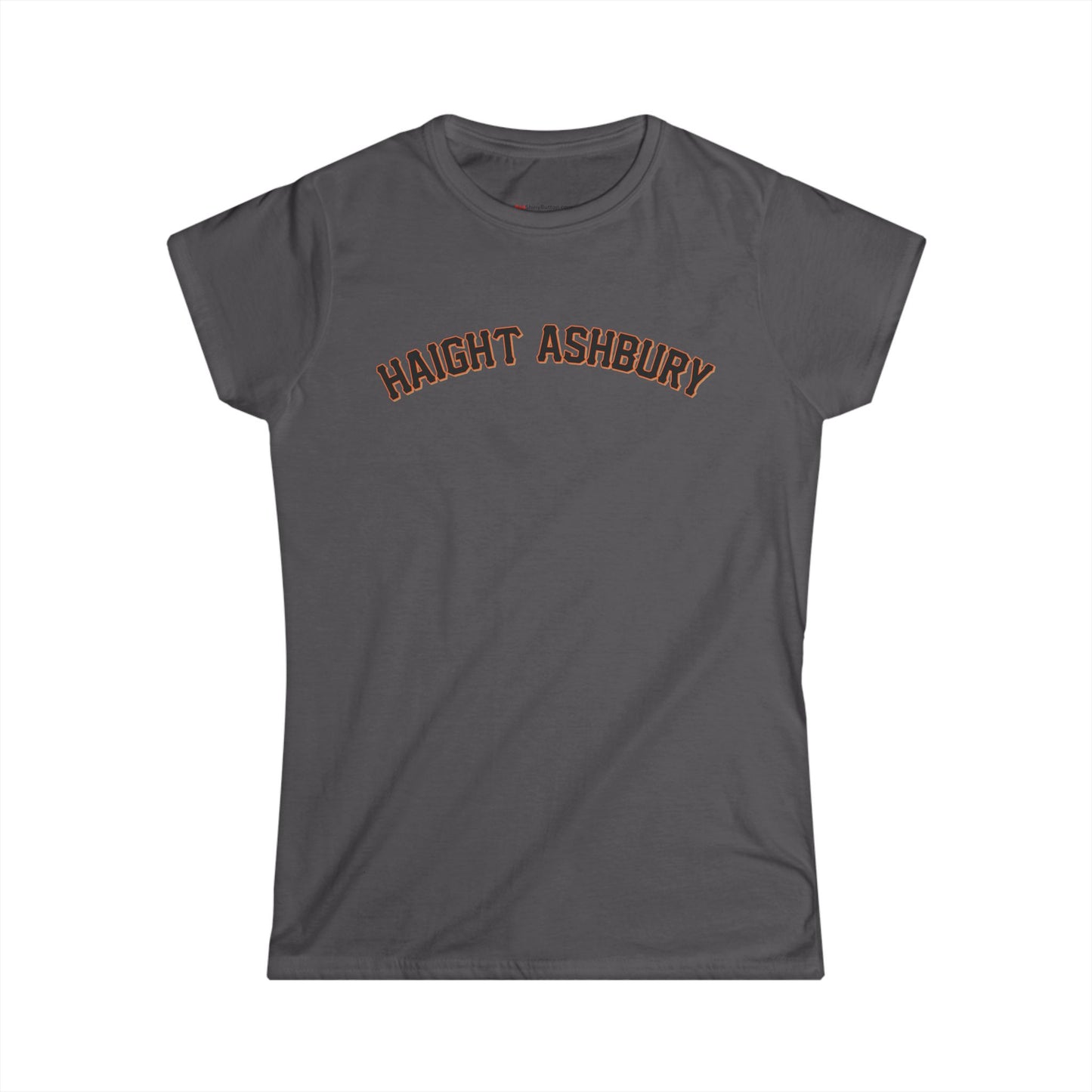 Haight Ashbury Baseball Font Women's Tee