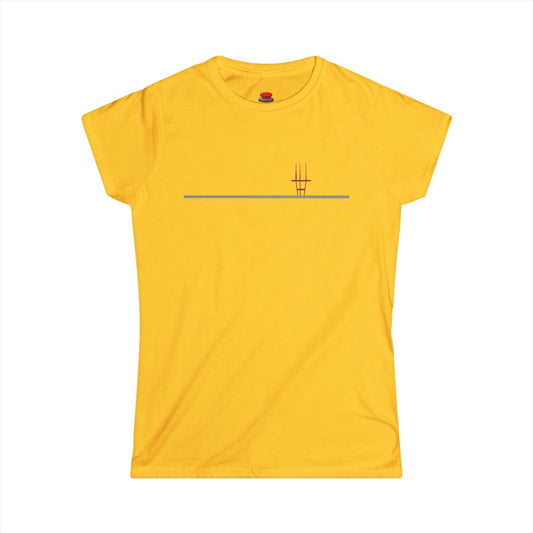 Women's Softstyle Tee - San Francisco Sutro Tower Line Drawing